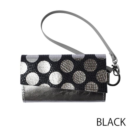 キーパスケースドット ストラップ付き  【Key Passcase Dot】