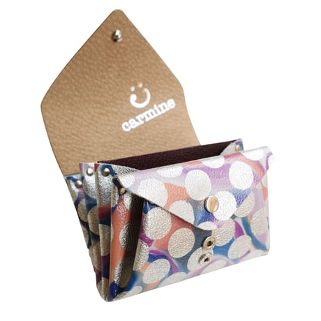 レザーミニウォレット クリアドット ダブル 【Leather Mini Wallet Clear Dot Double 】