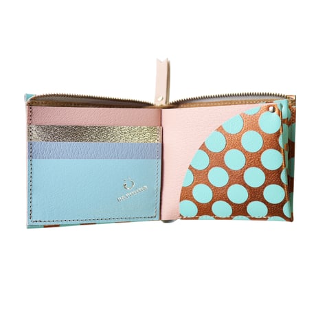 ワンウォレット/コンパクトウォレットクリアドット カッパー【One Wallet/Compact Wallet Clear Dot Copper】