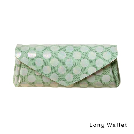 レザーロングウォレット/ミニウォレット ドット シェル【Leather Long Wallet/Mini Wallet Dot Shell】
