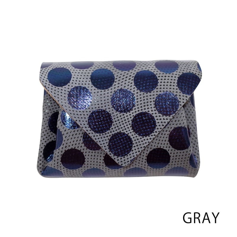 【新品・未使用】carmine カーマイン レザー ドット ミニウォレット ドットレザーミニウォレット 【Dot Leather Mini Wallet