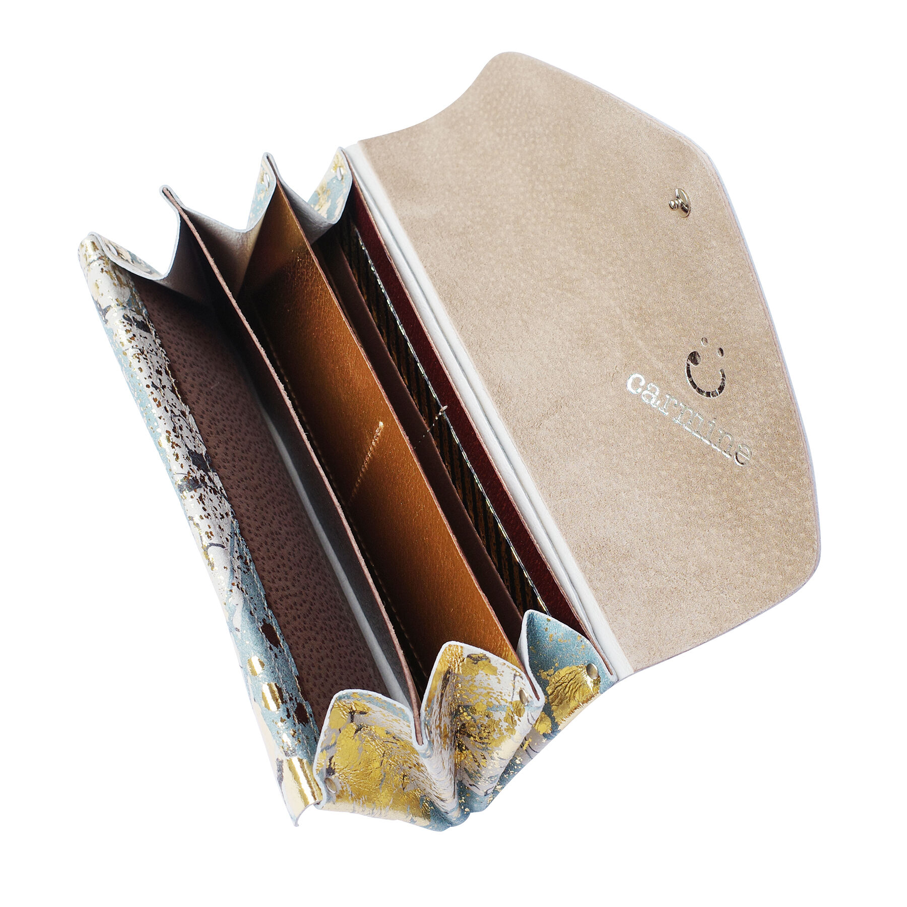 【未使用】carmine レザー ロングウォレット リキッド レザー ロングウォレット リキッド【Leather Long Wallet Liquid】 |