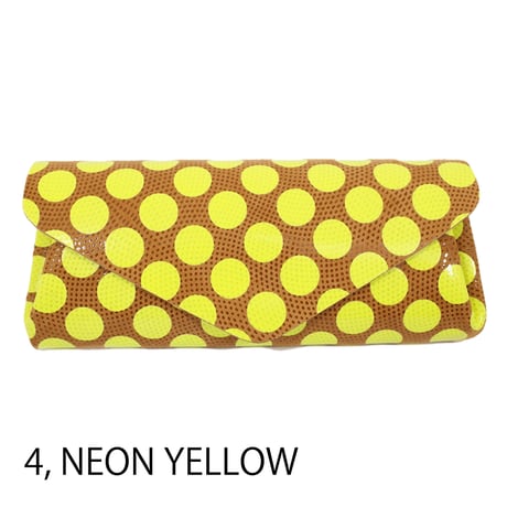 ドットレザー ロングウォレット ネオンカラー 【Dot Leather Long Wallet NeonColor】