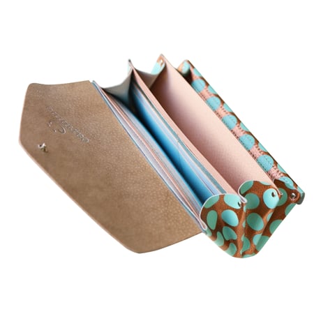 レザーロングウォレット/ミニウォレット クリアドット カッパー 【Leather Long/Mini Wallet Clear Dot Copper】
