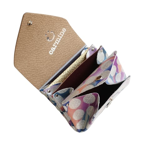レザーミニウォレット クリアドット ダブル 【Leather Mini Wallet Clear Dot Double 】