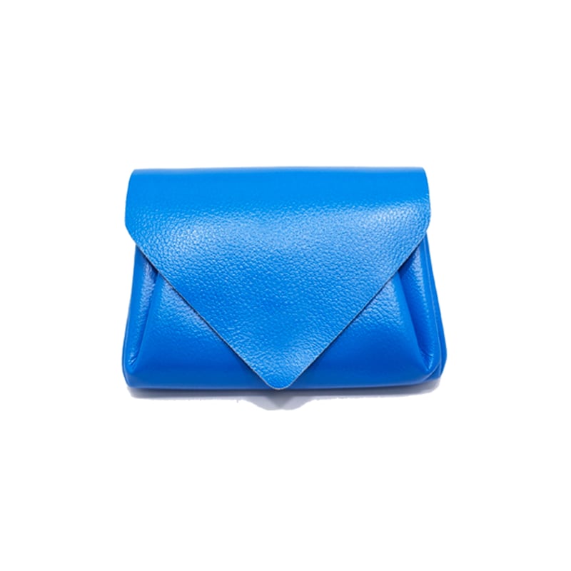【新品未使用】carmine(カーマイン) ビビッドレザー ミニウォレットブルー ビビッドレザー ミニウォレット 【Vivid Leather Mini Wallet 】 |