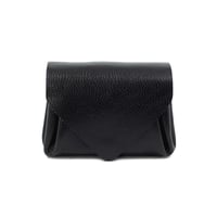 レザー ミニウォレット ブラック 【Leather Mini Wallet Black】