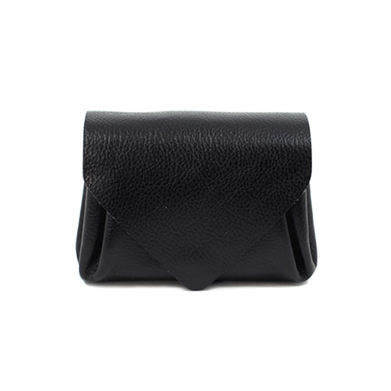 レザー ミニウォレット ブラック 【Leather Mini Wallet Black】 |