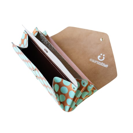 レザーロングウォレット/ミニウォレット クリアドット カッパー 【Leather Long/Mini Wallet Clear Dot Copper】