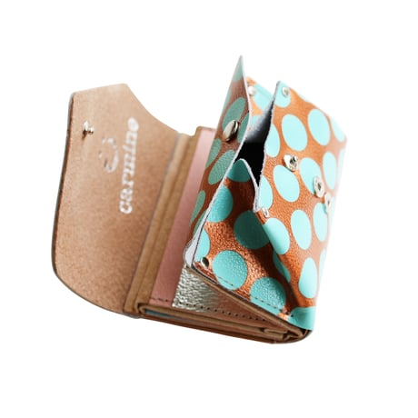 ワンウォレット/コンパクトウォレットクリアドット カッパー【One Wallet/Compact Wallet Clear Dot Copper】