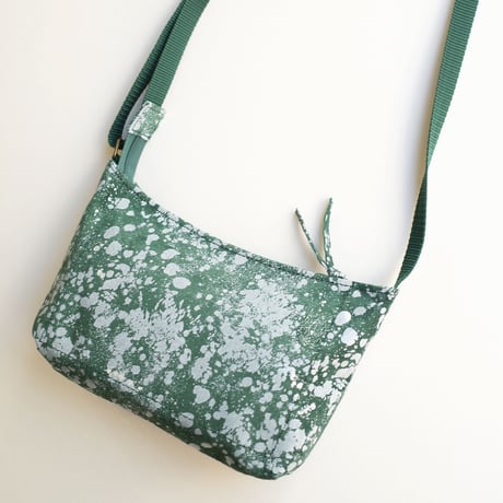 レザーミニサコッシュ ホワイトリキッド  【Leather Mini Crossbody Bag White Liquid】