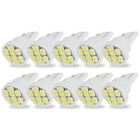 T10 8連（8SMD） LEDバルブ 10個 1206 ウェッジ球 12V