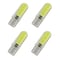 T10 LEDバルブ 4個 COB 194 168 501 12chip ウェッジ球  12V