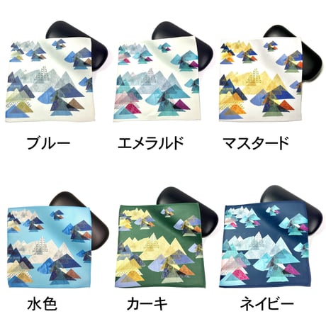 マイクロファイバークロス(メガネ拭き)【山】（レ・モンターニュ）【全６色】