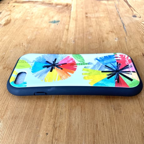 【注文後キャンセル不可】iPhoneグリップケース【虹花4色】