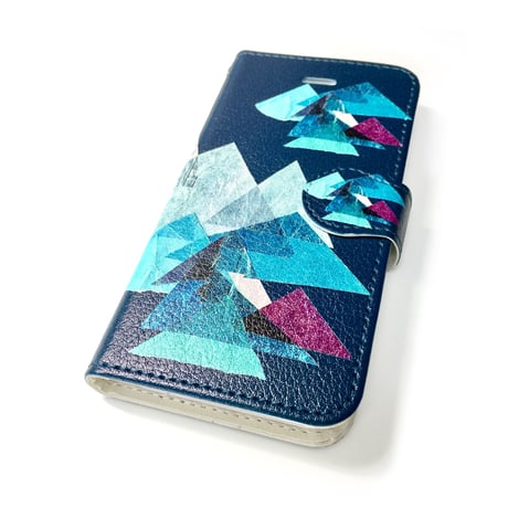 【注文後キャンセル不可】iPhone手帳型ケース【山】（全６色）