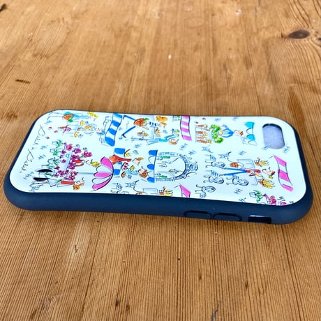 【注文後キャンセル不可】iPhoneグリップケース【セーヌ・マルシェ・KYOTO 】
