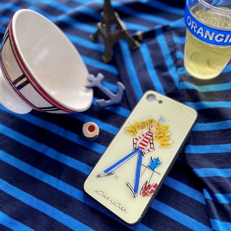 【注文後キャンセル不可】iPhoneガラスケース【パリジェンヌシリーズ】（全３柄）
