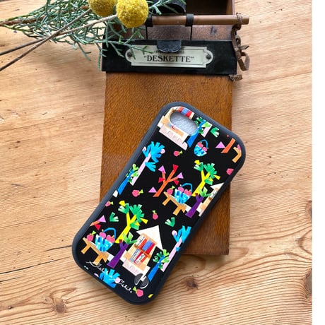 【注文後キャンセル不可】iPhoneグリップケース【森】（全2色）