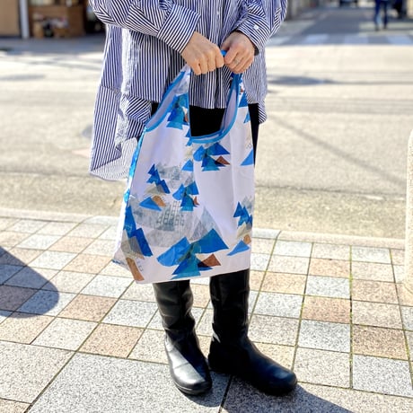 新商品【虹花】　ポケットサイズに畳めるエコバッグ