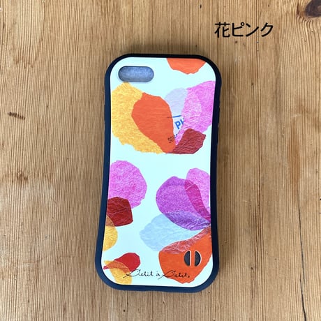 【注文後キャンセル不可】iPhoneグリップケース【花】(全４色）