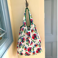 新商品【虹花】　ポケットサイズに畳めるエコバッグ