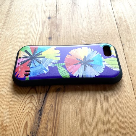 【注文後キャンセル不可】iPhoneグリップケース【虹花4色】