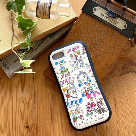【注文後キャンセル不可】iPhoneグリップケース【セーヌ・マルシェ・KYOTO 】