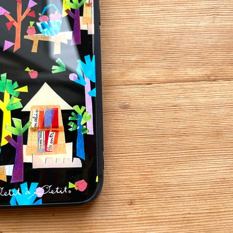 【注文後キャンセル不可】iPhoneガラスケース【森】（全２色）