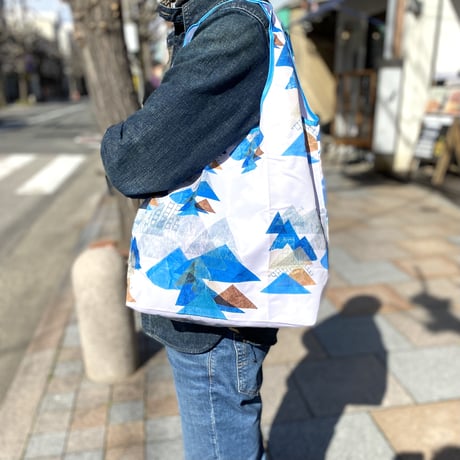 新商品【虹花】　ポケットサイズに畳めるエコバッグ