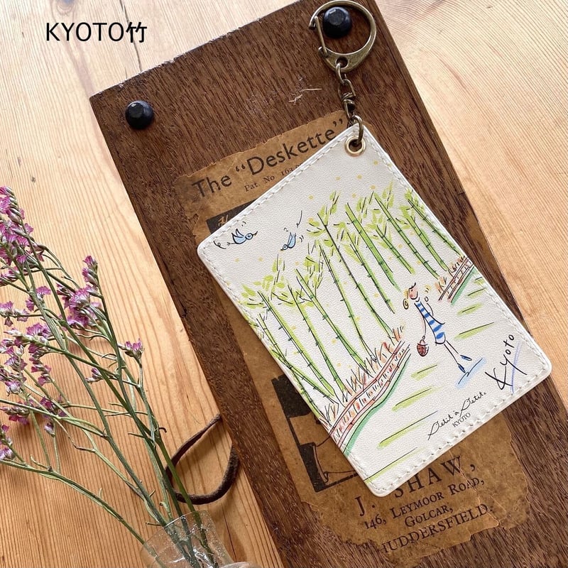 交通系icパスや定期券入れに＊パスケース【KYOTOイラストシリーズ全4柄