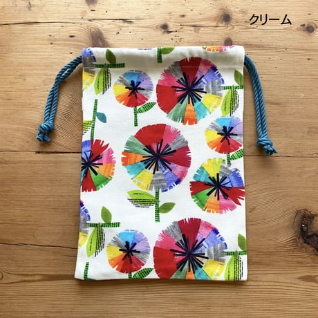 巾着【虹花】【全２色】