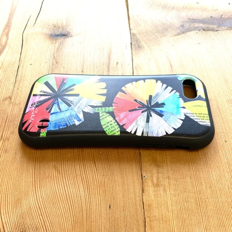 【注文後キャンセル不可】iPhoneグリップケース【虹花4色】