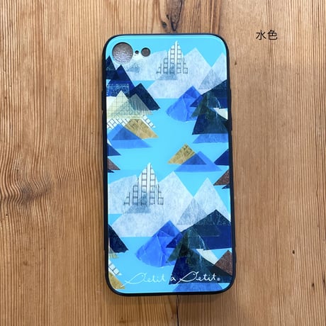 【注文後キャンセル不可】iPhoneガラスケース【山】（全6色）