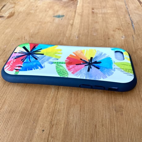 【注文後キャンセル不可】iPhoneグリップケース【虹花4色】
