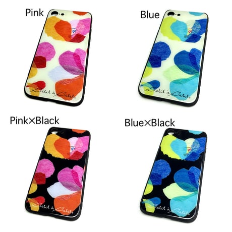 【注文後キャンセル不可】iPhoneガラスケース【花】（全４色）