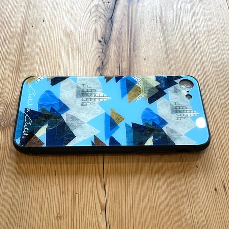 iPhoneガラスケース・Mサイズ【山】（全６色）
