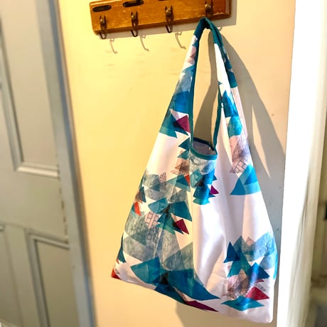 新商品【虹花】　ポケットサイズに畳めるエコバッグ