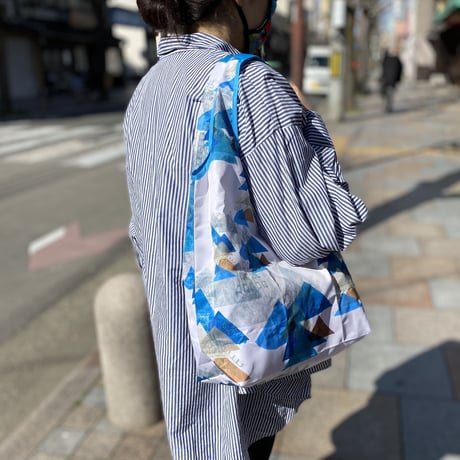 新商品【虹花】　ポケットサイズに畳めるエコバッグ