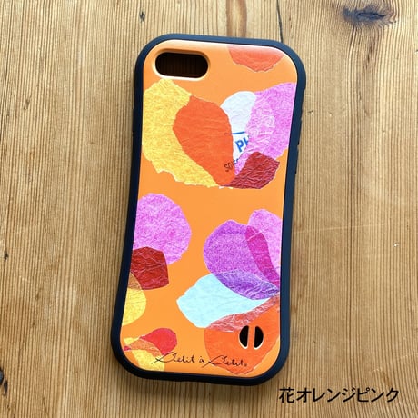 【注文後キャンセル不可】iPhoneグリップケース【花】(全４色）
