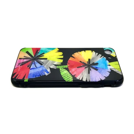【注文後キャンセル不可】iPhoneガラスケース【虹花】（全２色）