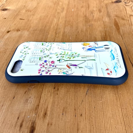 【注文後キャンセル不可】iPhoneグリップケース【セーヌ・マルシェ・KYOTO 】
