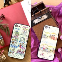 【注文後キャンセル不可】iPhoneガラスケース【KYOTO】【マルシェ】（全２柄）
