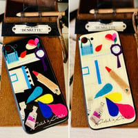 【注文後キャンセル不可】iPhoneガラスケース【文房具】（全２色）