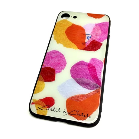 【注文後キャンセル不可】iPhoneガラスケース【花】（全４色）