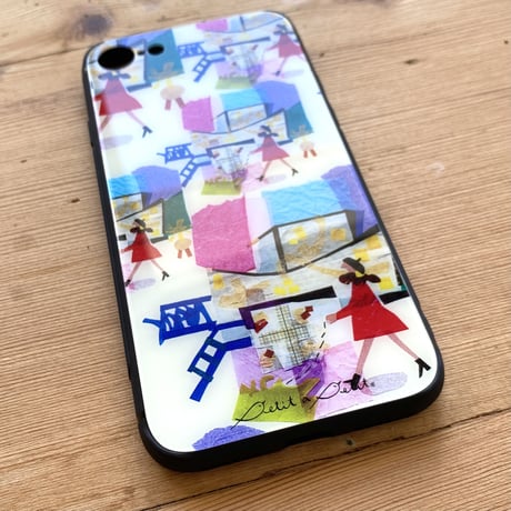【注文後キャンセル不可】iPhoneガラスケース【ミュゼ】