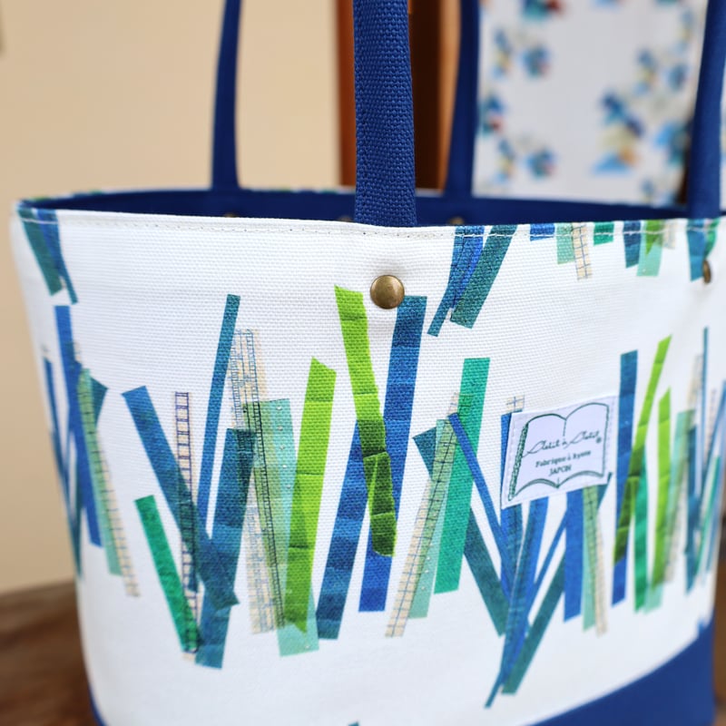 バッグ Petit a petit 帆布色ネイビー＊Lトート【竹】 | petit à petit