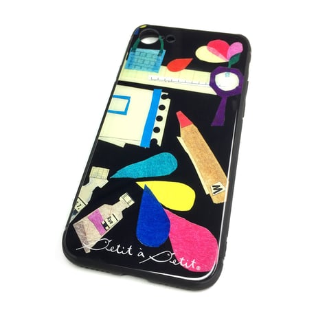 【注文後キャンセル不可】iPhoneガラスケース【文房具】（全２色）