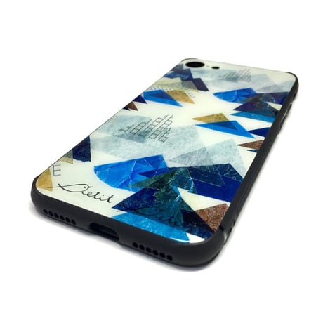 iPhoneガラスケース・Mサイズ【山】（全６色）