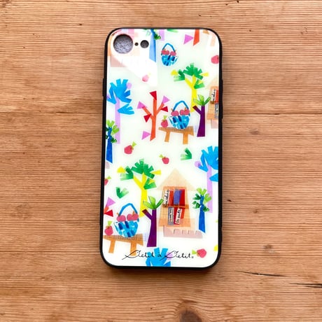 【注文後キャンセル不可】iPhoneガラスケース【森】（全２色）